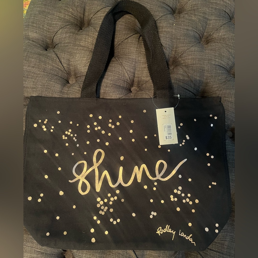 Radley Shine Gold Metallic Shopper Tote Handbag New - Picture 7 of 12